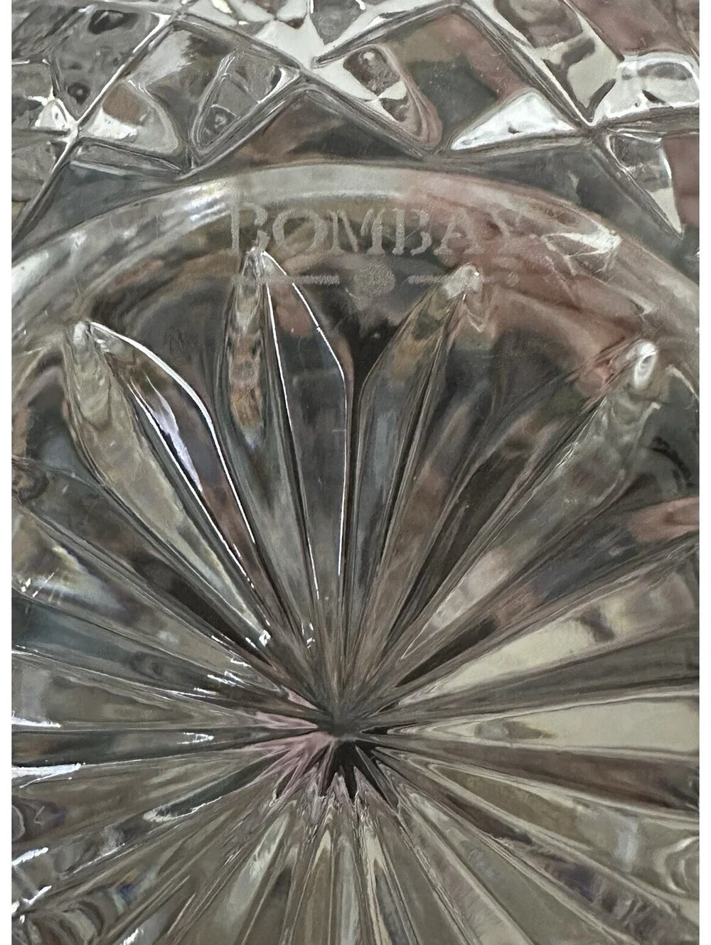 Bombay Crystal Bowl With Marking Made In Poland 5.5” X 4” In Excellent Condition